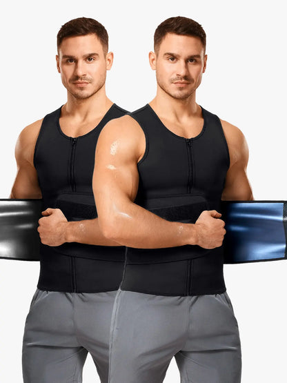 Sauna Sports Vest Suit Top